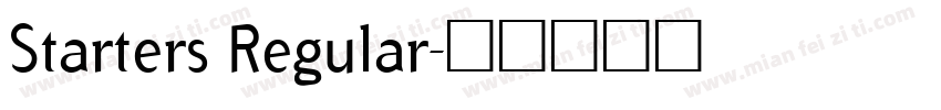 Starters Regular字体转换
